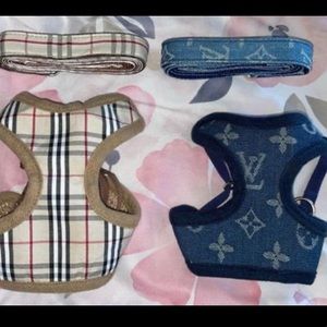 DOG HARNESS WITH MATCHING LEASH